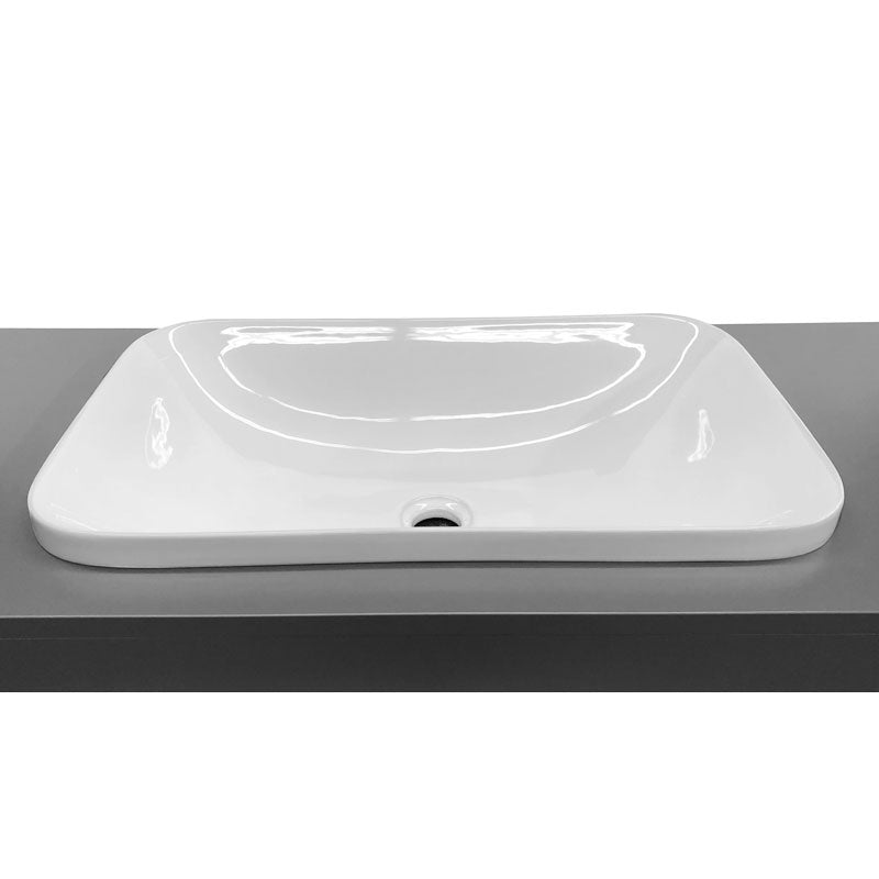 Half Mount Bathroom Sinks