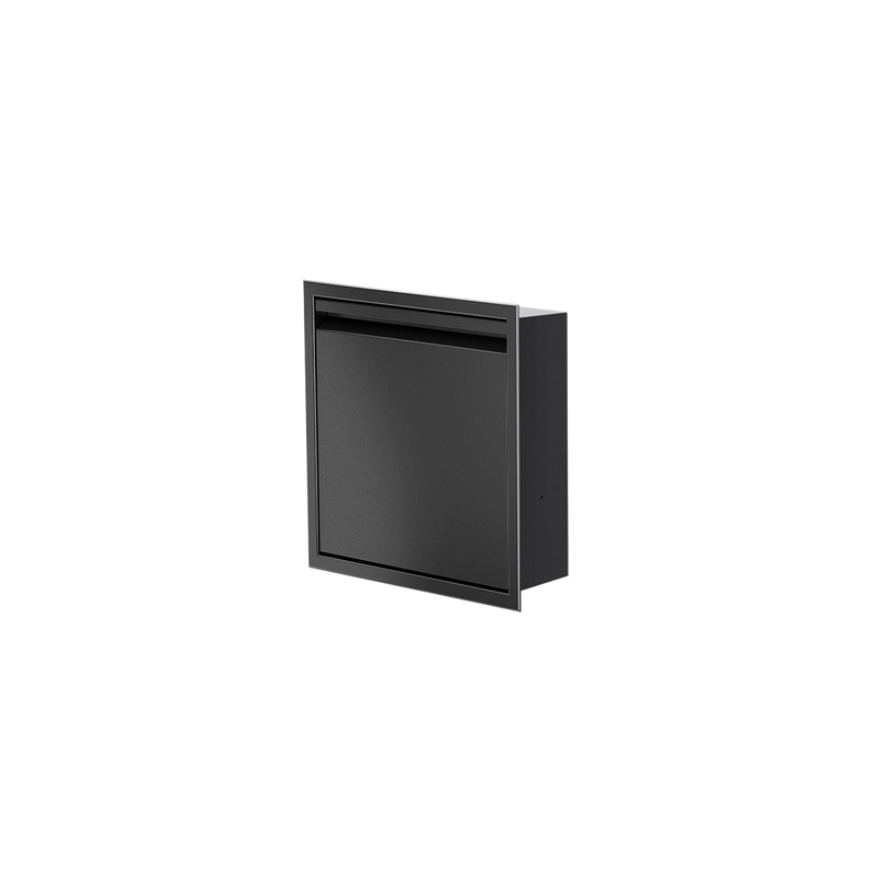 Zvelt Luxury 12" x 12" Shower Niche With Removable Door & Hook Matte Black Finish - 12X12-DOOR-B15