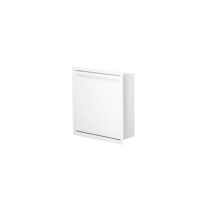 Zvelt Luxury 12" x 12" Shower Niche With Removable Door & Hook Matte White Finish - 12X12-DOOR-W15