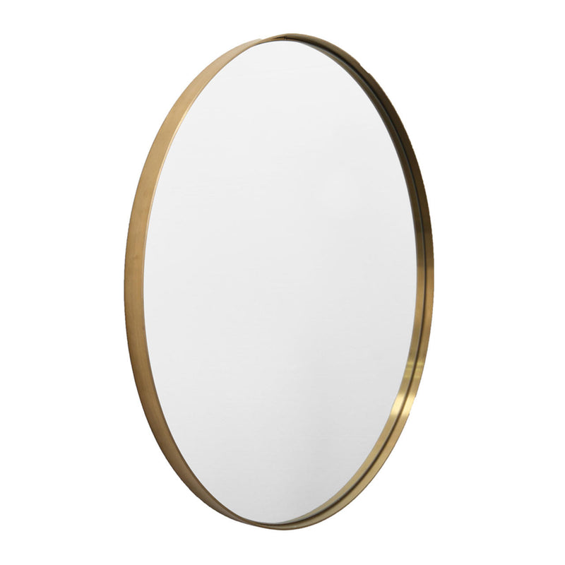 Pearl Isla 30" Framed Round Bathroom Mirror Gold - GDI30-GD