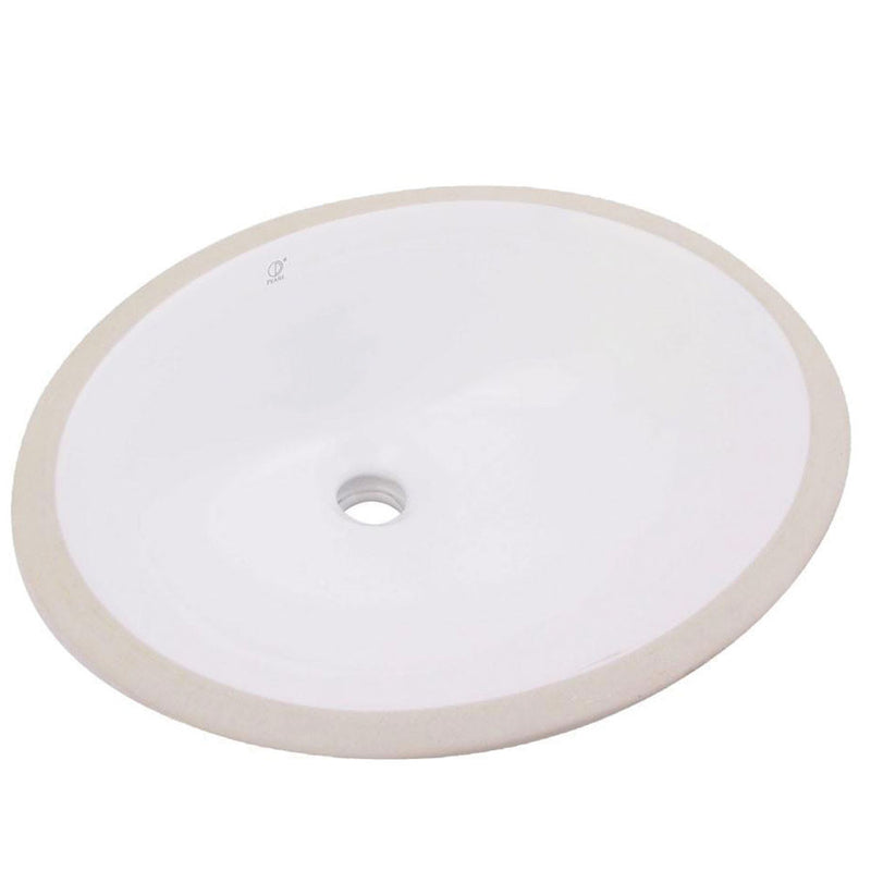 Pearl KASU-CZ Kara Beige Round Undermount Bathroom Sink - GBC1612BE