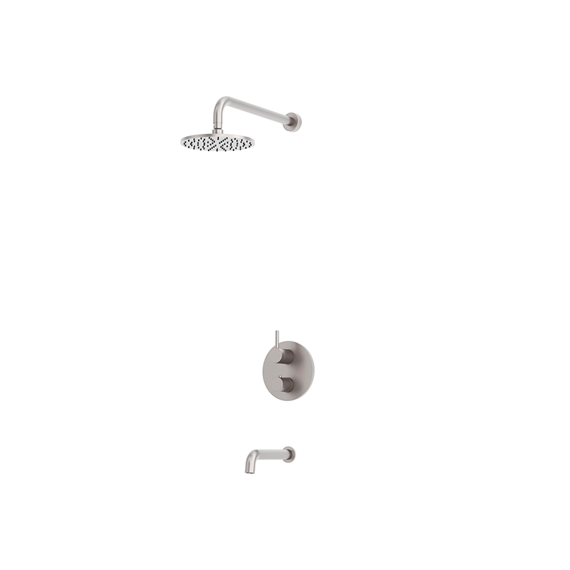 Rubi Vertigo Shower & Tub System Thermostatic Stainless Steel – RVT2A01-23N-IX