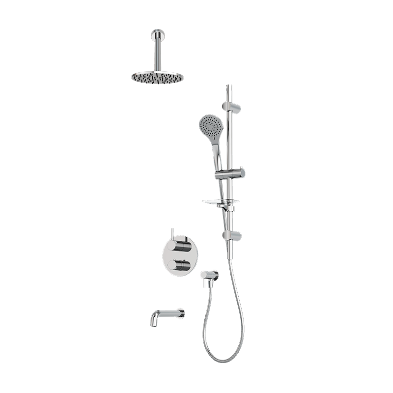 Rubi Vertigo Shower & Tub System Thermostatic Chrome – RVT2A11-11N-CC