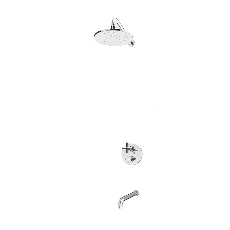Rubi Alex Shower & Tub System Thermostatic Chrome – RCAA2A01-23N-CC