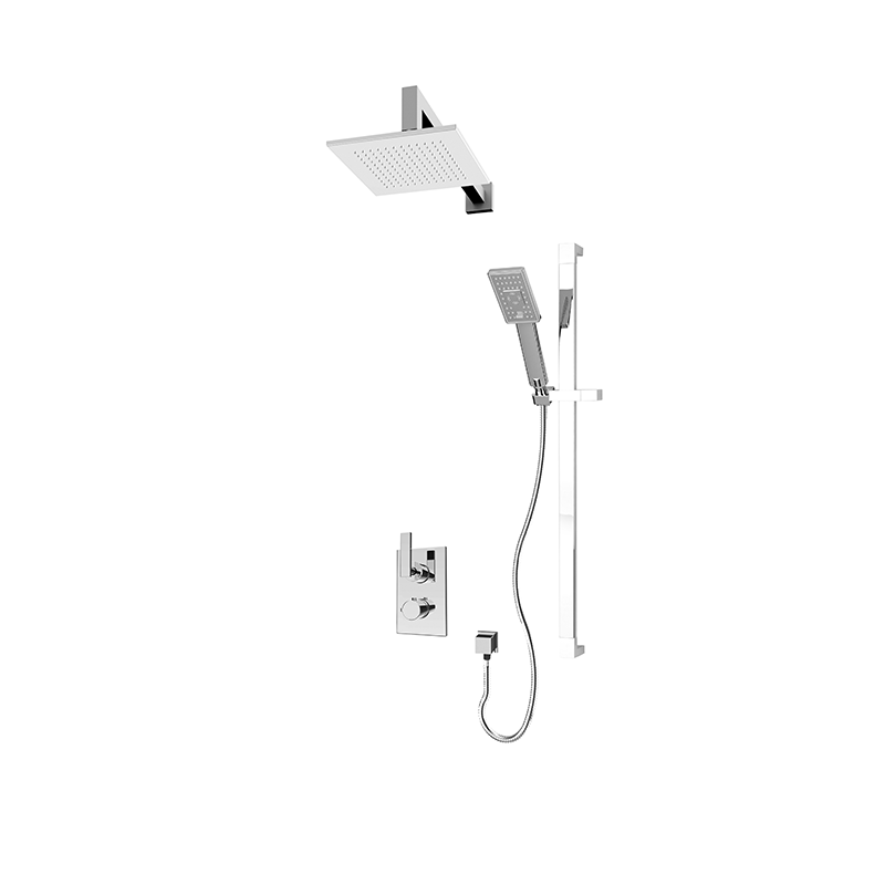 Rubi Quatro Two Function Thermostatic Shower System Matte Black – RQT2A10-33N-BK