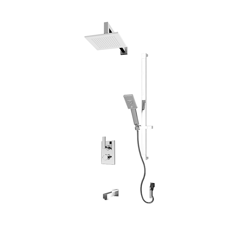 Rubi Quatro Shower & Tub System Thermostatic Chrome – RQT2A11-33N-CC