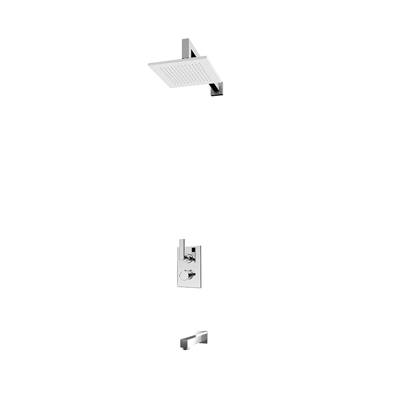 Rubi Quatro Shower & Tub System Thermostatic Chrome – RQT2A01-33N-CC