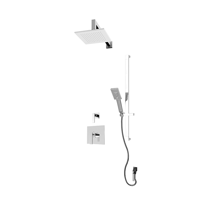Rubi Quatro Two Function 3/4" Thermostatic Shower System Chrome – RQT1B10-23N-CC