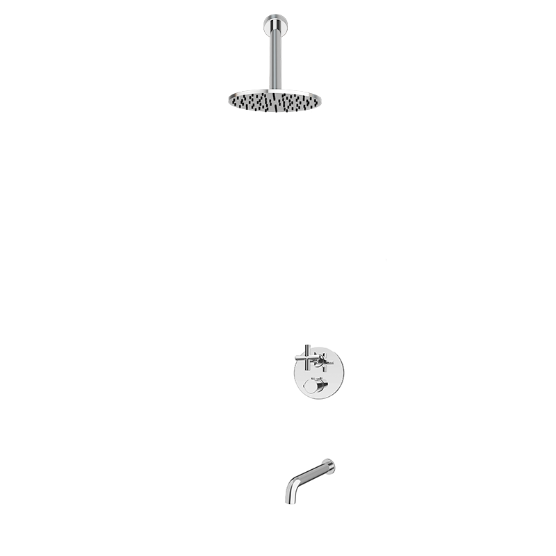 Rubi Alex Shower & Tub System Thermostatic Chrome – RCAA2A01-22N-CC