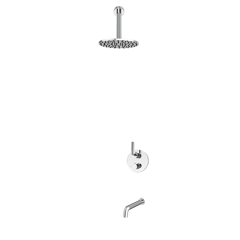 Rubi Dana Shower & Tub System Thermostatic Chrome – RCAD2A01-22N-CC