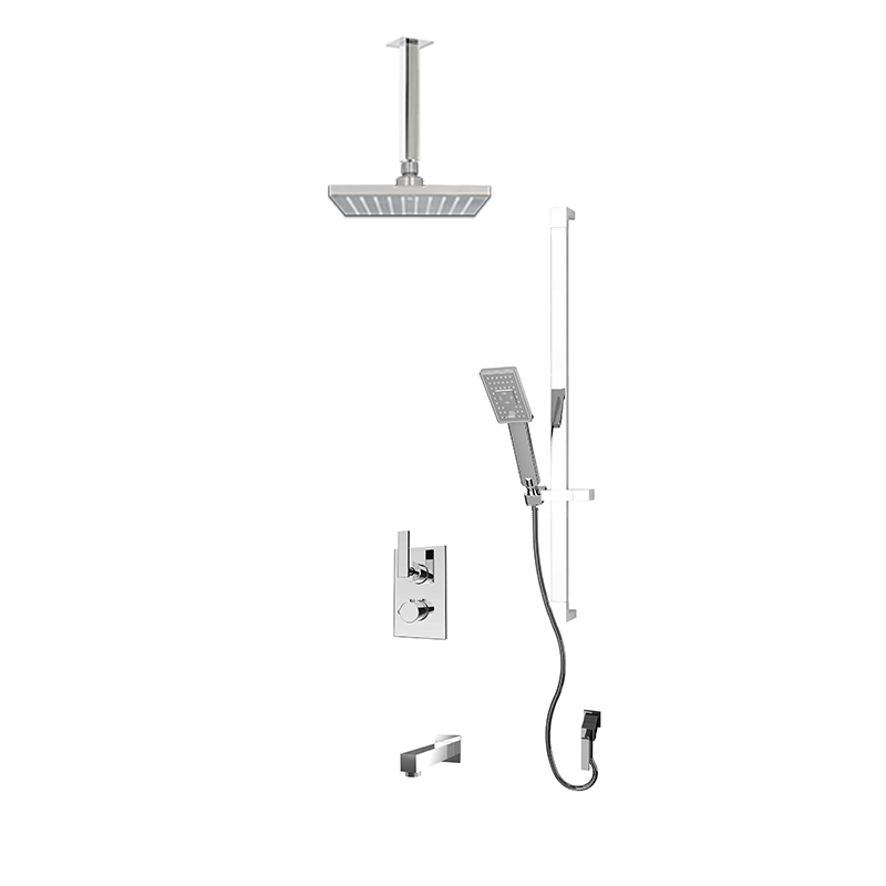 Rubi Quatro Shower & Tub System Thermostatic Chrome – RQT2A11-32N-CC