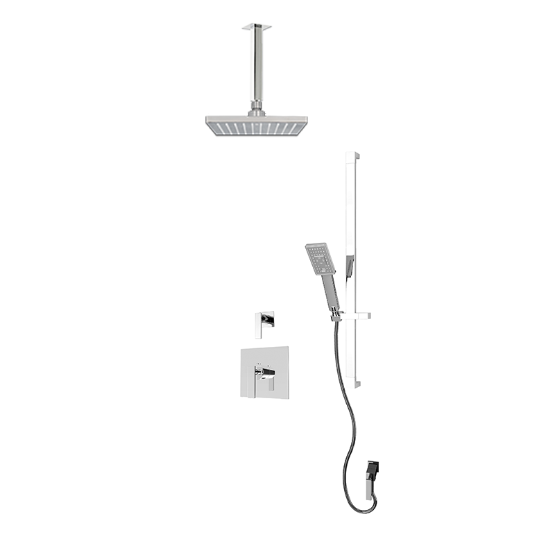 Rubi Quatro Two Function 3/4" Thermostatic Shower System Chrome – RQT1B10-32N-CC