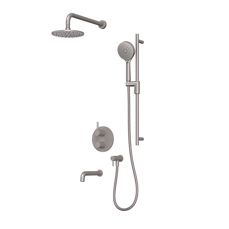 Rubi Vertigo Shower & Tub System Thermostatic Stainless Steel – RVT2A21-23N-IX
