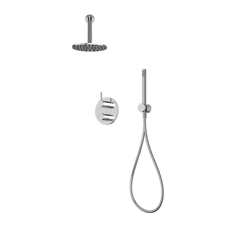 Rubi Vertigo Two Function Thermostatic Shower System Matte White – RVT2A40-31N-WH
