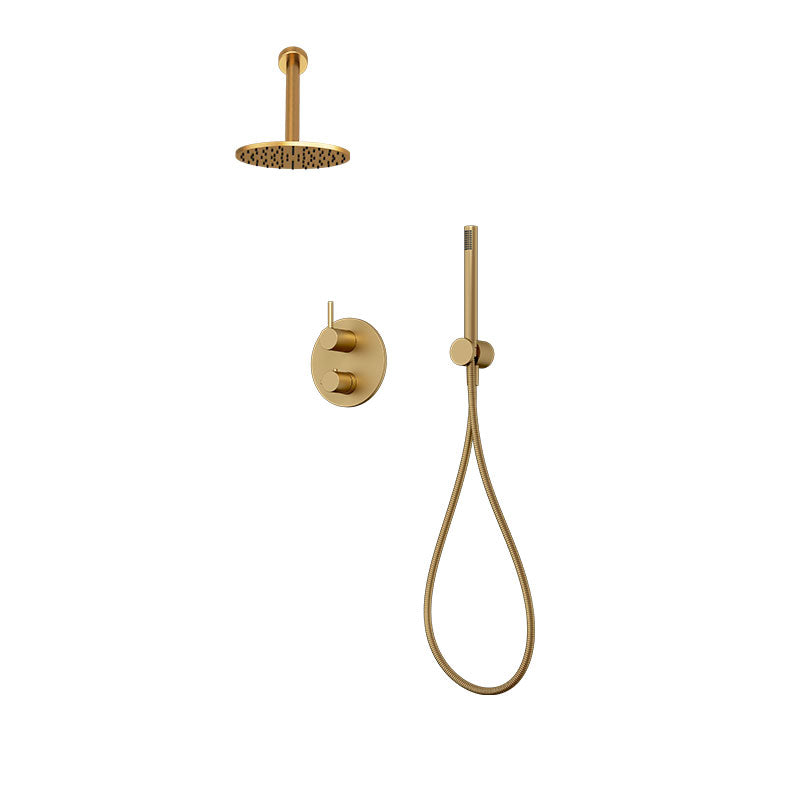 Rubi Vertigo Two Function Thermostatic Shower System Brushed Gold – RVT2A40-31N-OR