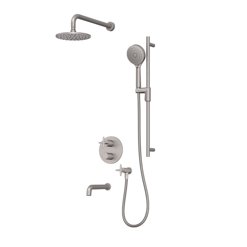 Rubi Lexa Shower & Tub System Thermostatic Stainless Steel – RLX2A21-23N-IX