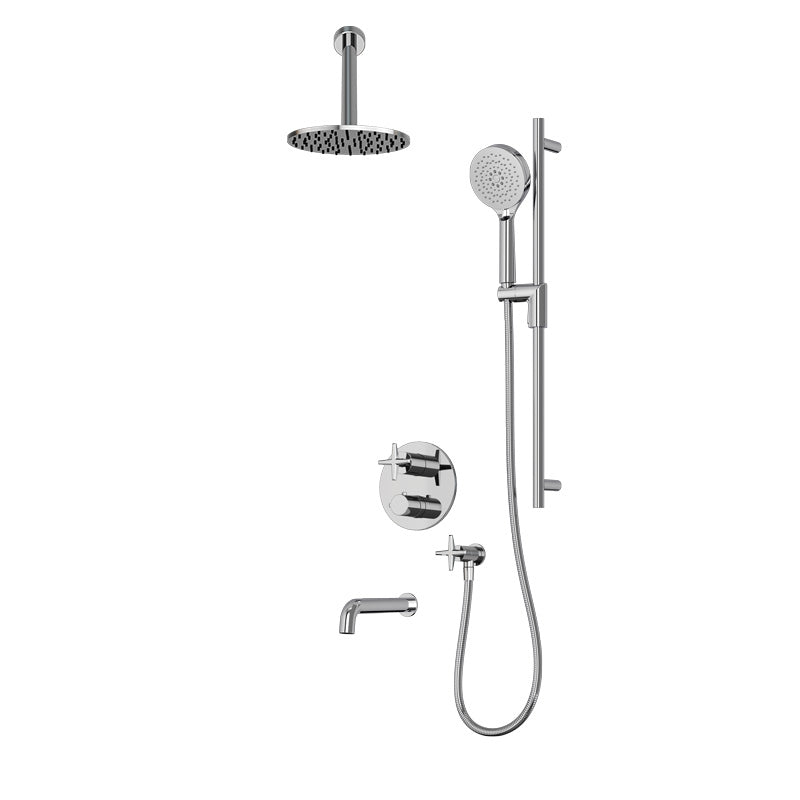Rubi Lexa Shower & Tub System Thermostatic Chrome – RLX2A21-31N-CC