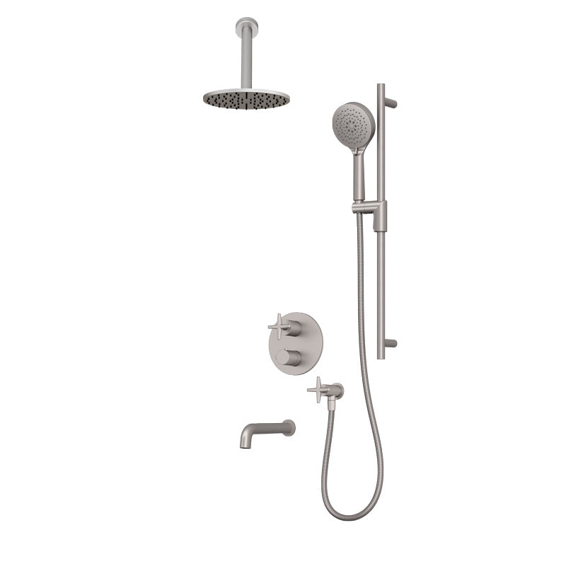 Rubi Lexa Shower & Tub System Thermostatic Stainless Steel – RLX2A21-11N-IX