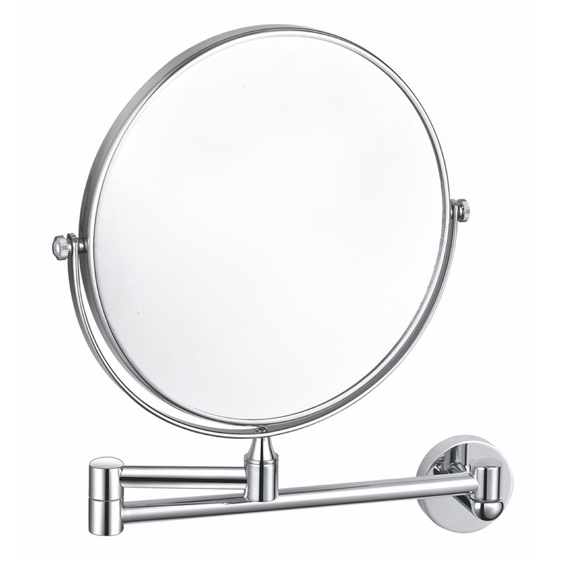 KubeBath Aqua Rondo Wall-Mount Swivel Magnifying Makeup / Shaving Mirror Chrome - 8158