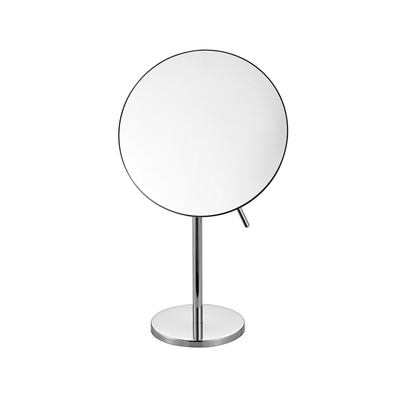 KubeBath Aqua Rondo Freestanding Magnifying Makeup / Shaving Mirror Chrome - 8166