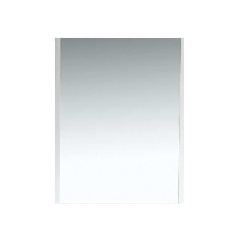 KubeBath Aqua 22" Framed Rectangle Bathroom Mirror Gloss White - AM22-GW