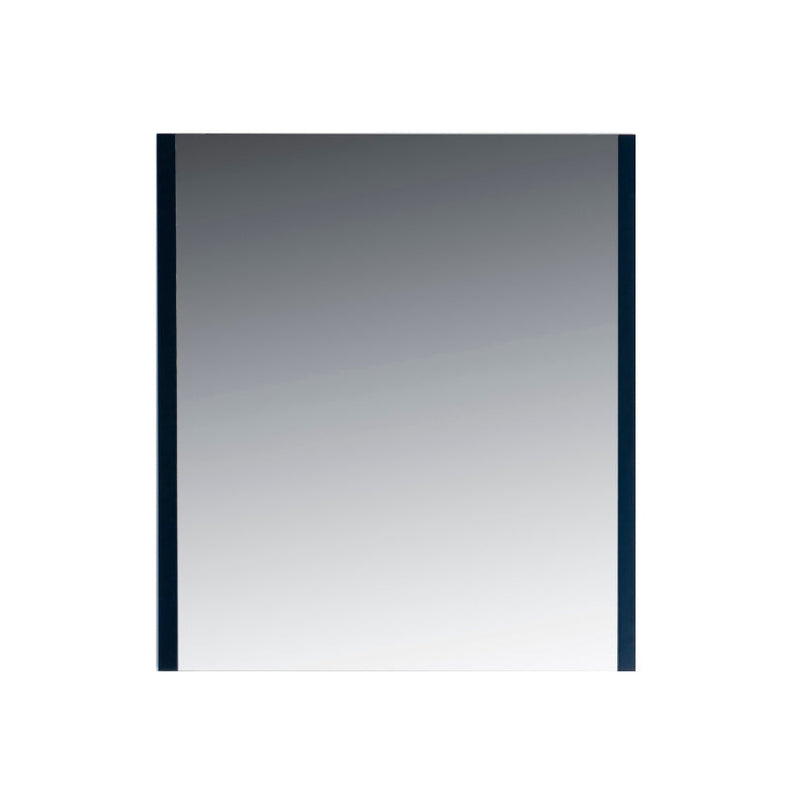 KubeBath Aqua 28" Framed Rectangle Bathroom Mirror Navy Blue - AM28-BLUE