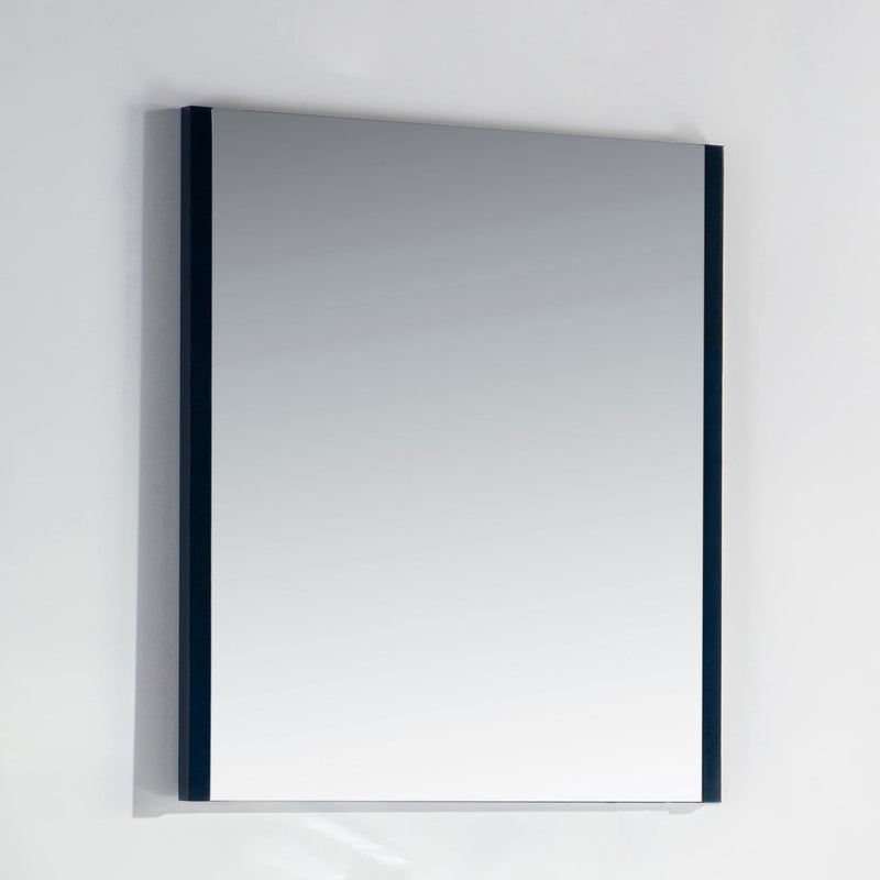 KubeBath Aqua 28" Framed Rectangle Bathroom Mirror Navy Blue - AM28-BLUE