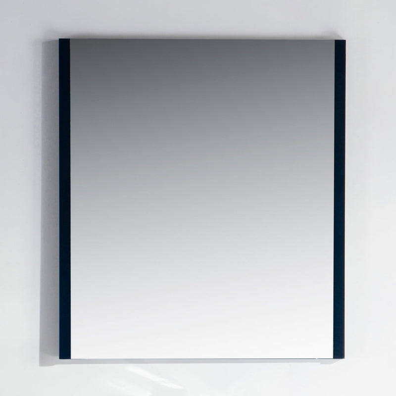 KubeBath Aqua 28" Framed Rectangle Bathroom Mirror Navy Blue - AM28-BLUE