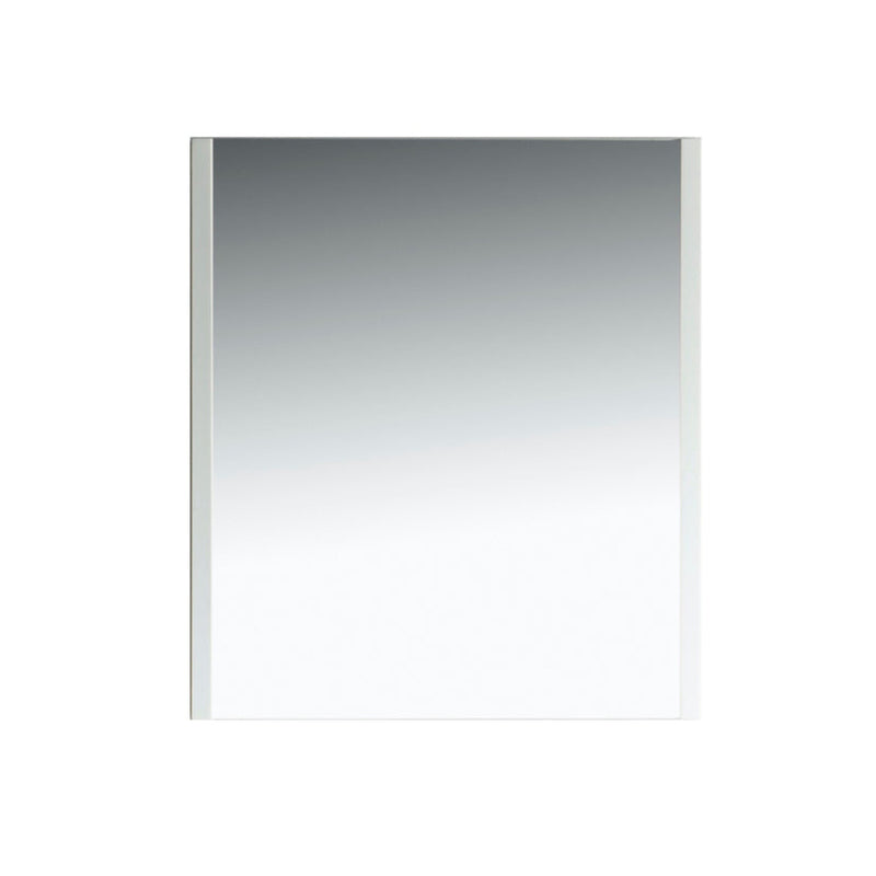 KubeBath Aqua 28" Framed Rectangle Bathroom Mirror Gloss White - AM28-GW
