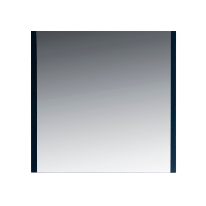 KubeBath Aqua 35" Framed Rectangle Bathroom Mirror Navy Blue - AM35-BLUE