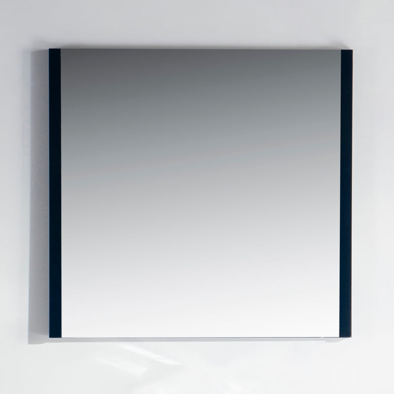KubeBath Aqua 35" Framed Rectangle Bathroom Mirror Navy Blue - AM35-BLUE