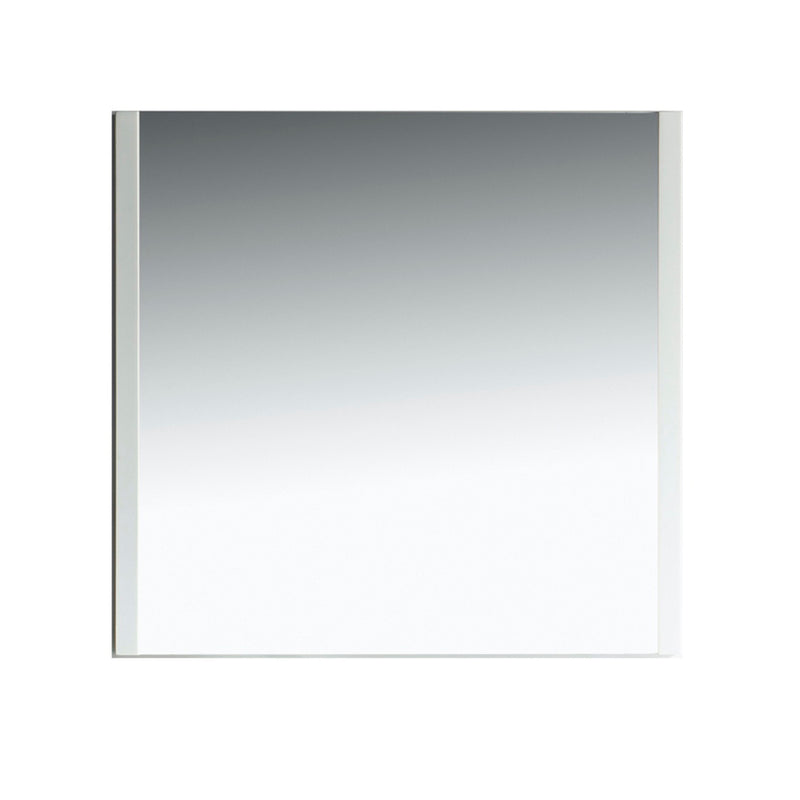 KubeBath Aqua 35" Framed Rectangle Bathroom Mirror Gloss White - AM35-WHITE