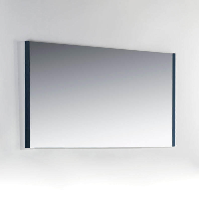 KubeBath Aqua 59" Framed Rectangle Bathroom Mirror Navy Blue - AM59-BLUE