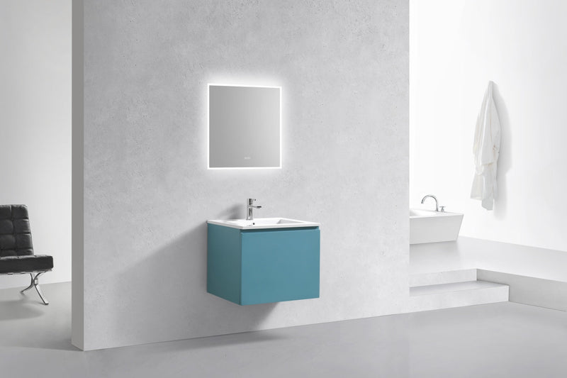 Kube Bath BALLI 24" Modern Bathroom Vanity In Teal Green Finish - BALLI24-TG