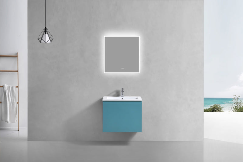 Kube Bath BALLI 24" Modern Bathroom Vanity In Teal Green Finish - BALLI24-TG