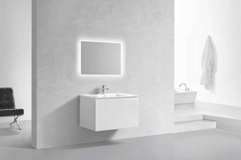 Kube Bath BALLI 32" Modern Bathroom Vanity In Gloss White Finish - BALLI32-GW