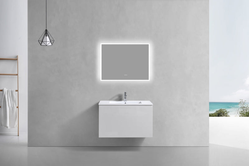 Kube Bath BALLI 32" Modern Bathroom Vanity In Gloss White Finish - BALLI32-GW
