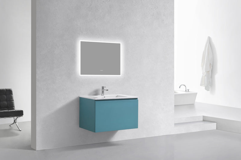 Kube Bath BALLI 32" Modern Bathroom Vanity In Teal Green  Finish - BALLI32-TG