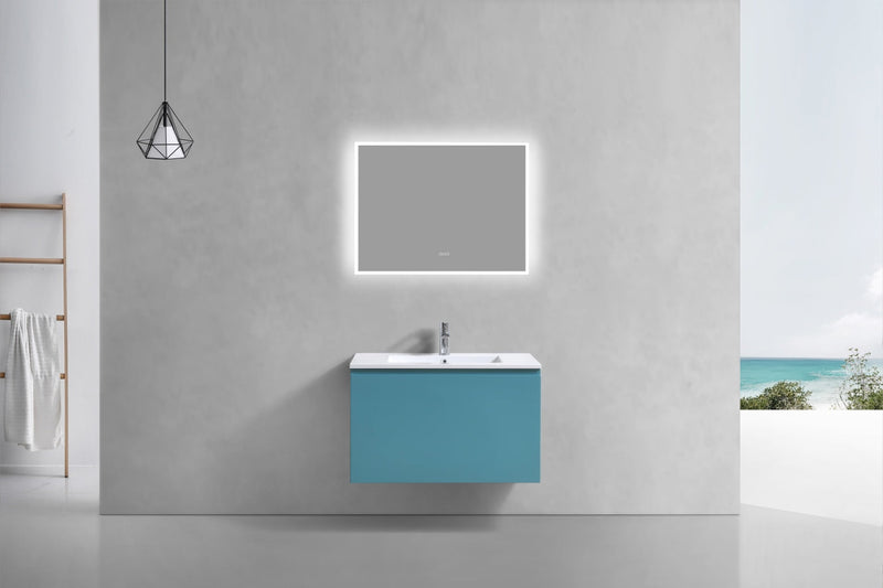 Kube Bath BALLI 32" Modern Bathroom Vanity In Teal Green  Finish - BALLI32-TG
