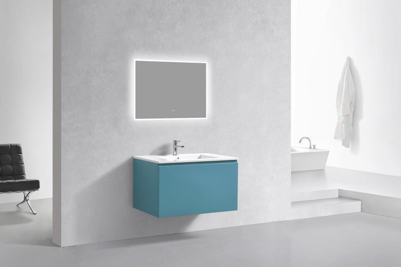 Kube Bath BALLI 36" Modern Bathroom Vanity In Teal Green Finish - BALLI36-TG