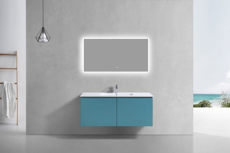 Kube Bath BALLI 48" Modern Bathroom Vanity In Teal Green Finish - Single Sink - BALLI48S-TG
