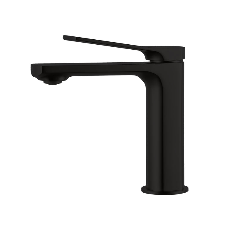 Pearl BRADLEY Single Hole Lav. Faucet w. Push Drain Matte Black GBF851-MB