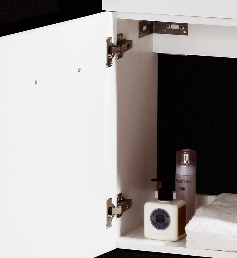 Kube Bath Bliss 18" High Gloss White Wall Mount Modern Bathroom Vanity - BSL18-GW