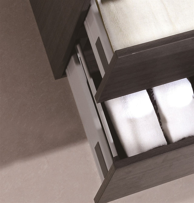 Kube Bath Bliss 80" Double Sink Gray Oak Wall Mount Modern Bathroom Vanity - BSL80D-GO