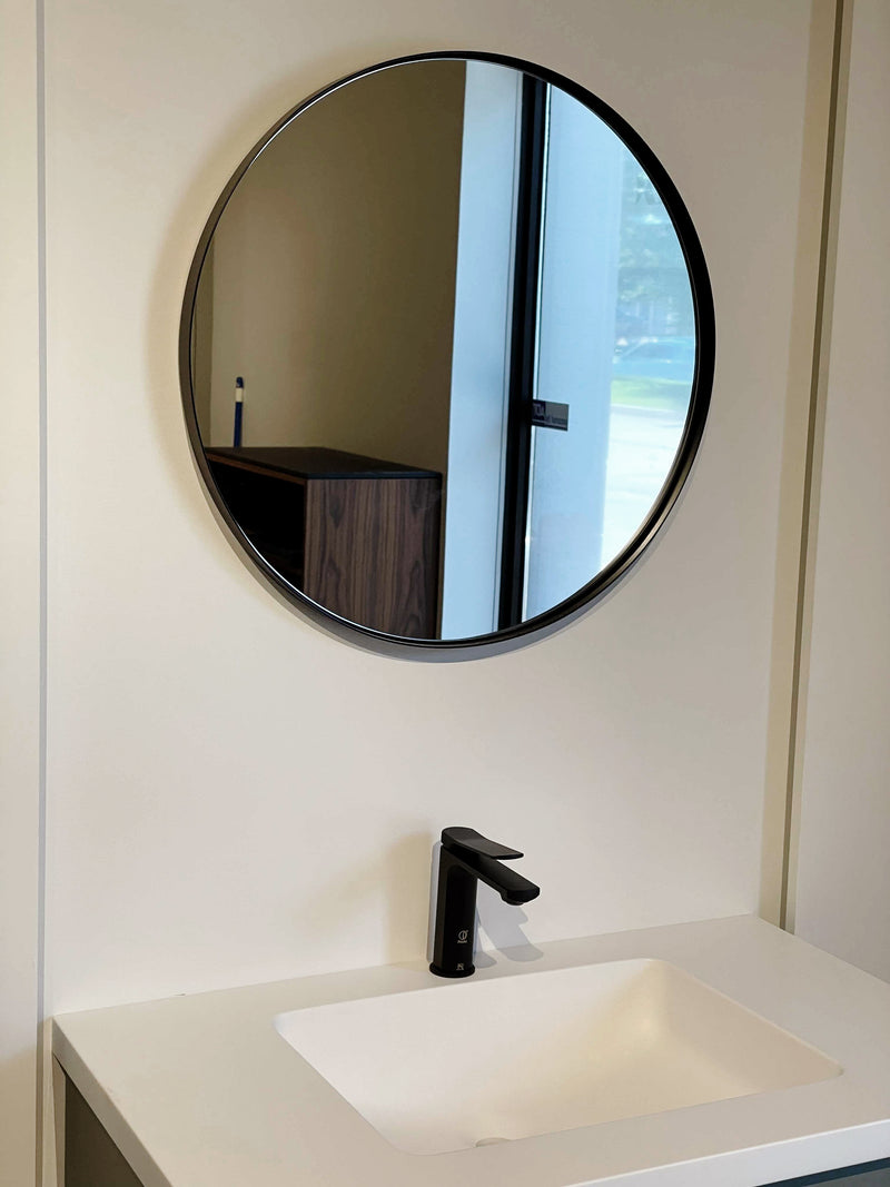 Pearl BRADLEY Single Hole Lav. Faucet w. Push Drain Matte Black GBF851-MB