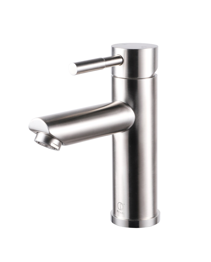 Pearl Cooper II Single Hole Lav. Faucet w. Push Drain Brushed Nickel GBF829B-BN