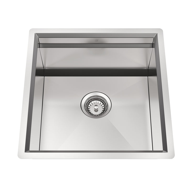Pearl CUVI-CITY 18" Single Bowl Undermount Workstation Kitchen Sink – Stainless Steel – GQV1819C