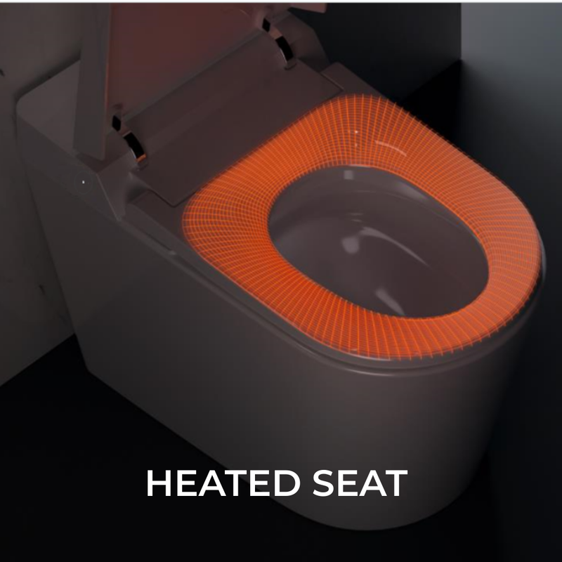 Pearl Eternal Ellison II Elongated 18.5" Chair Height Bidet Smart Toilet - GBWB802