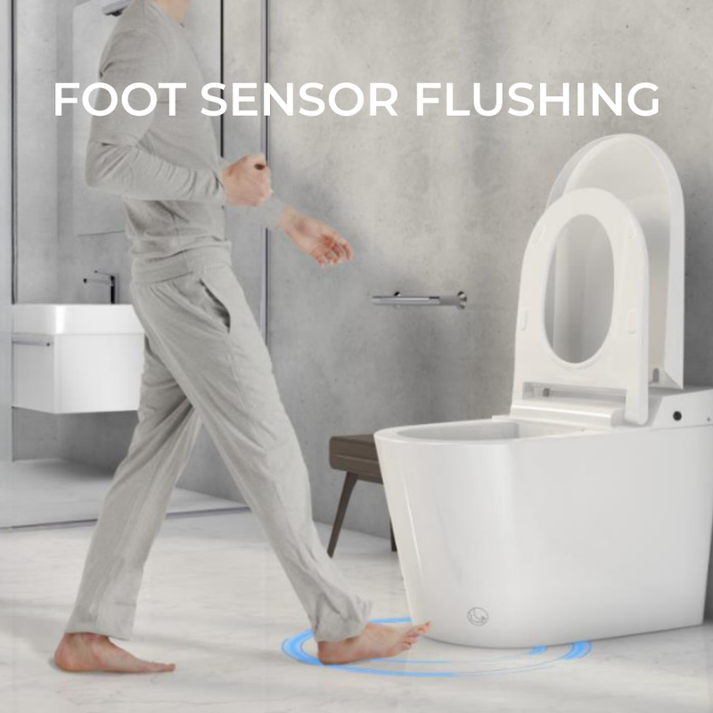 Pearl Eternal Ellison II Elongated 18.5" Chair Height Bidet Smart Toilet - GBWB802