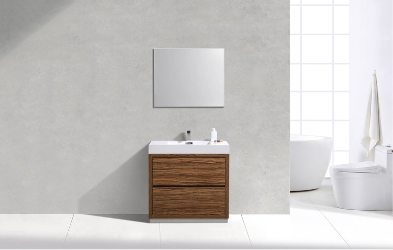 Kube Bath Bliss 36" Chestnut Free Standing Modern Bathroom Vanity - FMB36-GCN